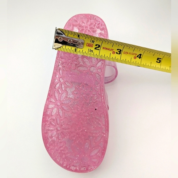 BNWOT Sanrio Hello Kitty (Girl's Size 10) Pink Glitter Jelly Sandals - Picture 13 of 16